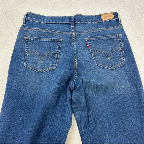 Levi’s Medium Wash High Rise Perfectly Slimming 512 Boot Cut Jeans Size 12 LONG - Picture 3 of 10